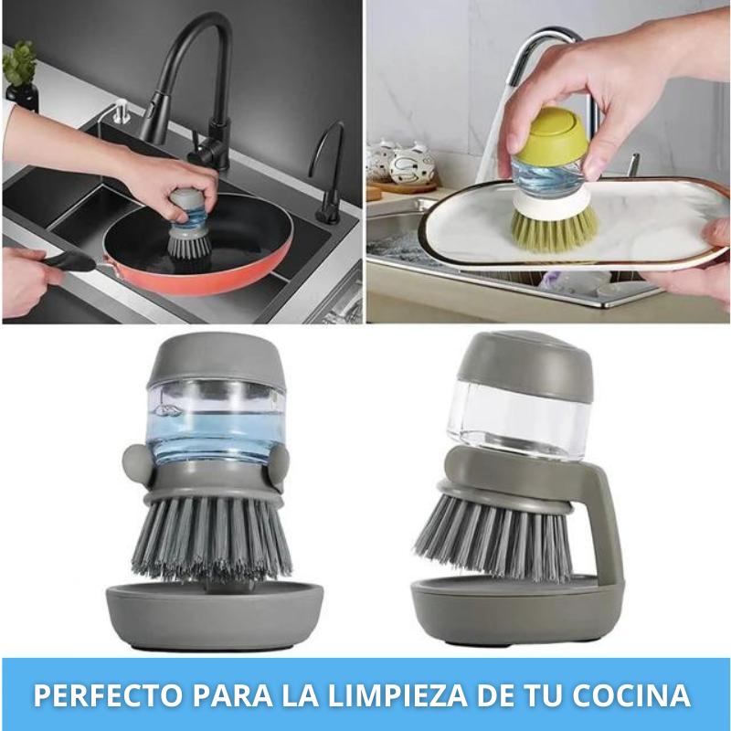 PACK de cepillos lavaplatos con dispensador PRO™︎ + ENVIO GRATIS ✅