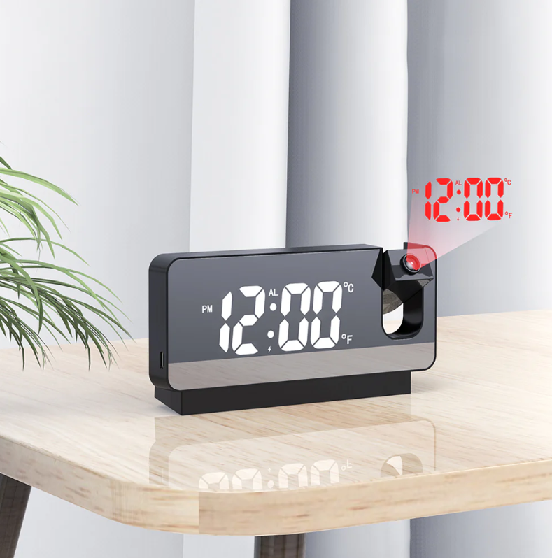 Reloj Alarma elegante con PROYECTOR 🎥 (ENVIO GRATIS)✅