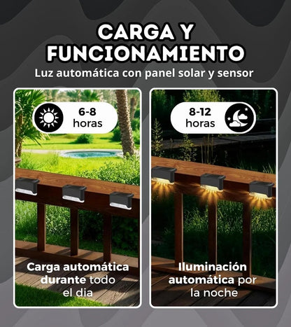 Luces solares para exteriores SET DE 8 UNIDADES | ENVIO GRATIS✅
